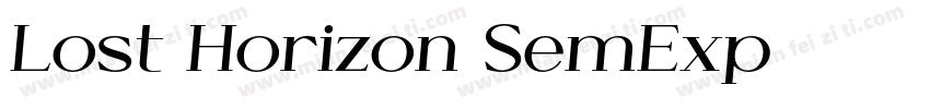 Lost Horizon SemExp字体转换